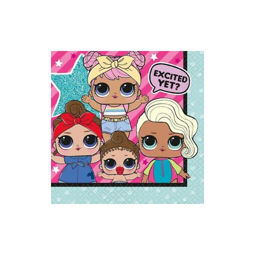 Serviettes Poupées LOL Surprise!