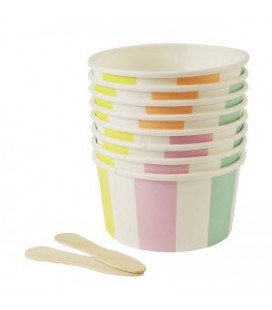 Pots à Glace Rayures Meri Meri
