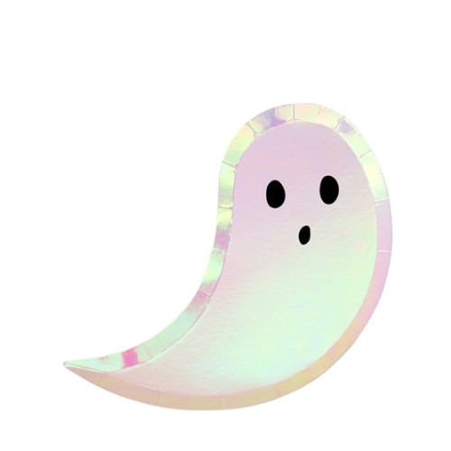 8 Grandes Assiettes Fantôme Iridescent