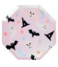 8 Dinner Plates with Hallween Characters