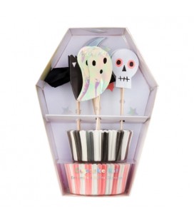 Kit für 24 Halloween Cupcakes