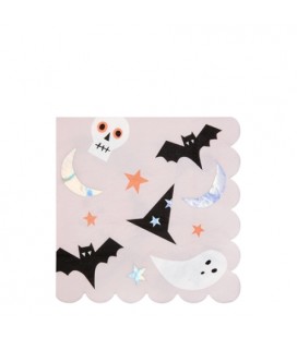 16 Grandes Serviettes Funky Halloween