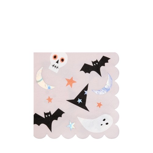 16 Grandes Serviettes Funky Halloween