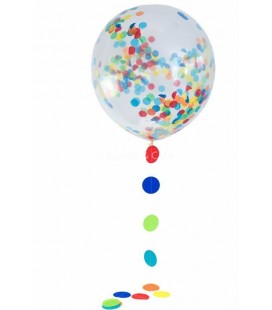 Ballon Géant Confettis avec Tassels