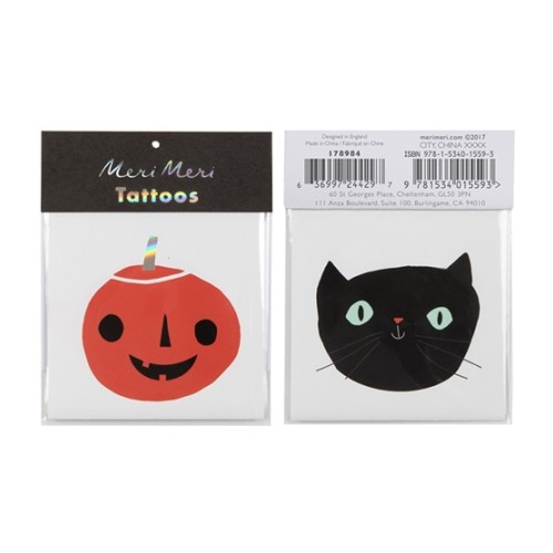 Tattoos Cat & Pumpkin