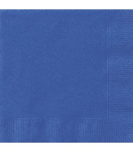 20 Royal Blue Lunch Napkins