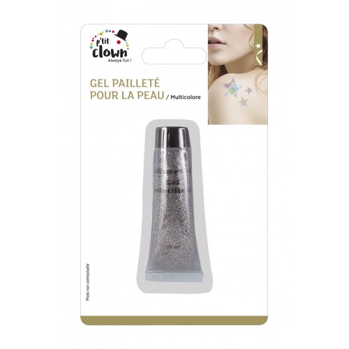 Glitzerndes Gel für die Haut - bunt