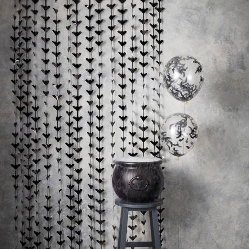Black Bat Door Curtain