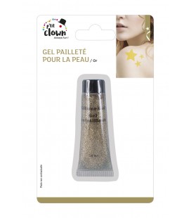 Glittery gel for skin - gold