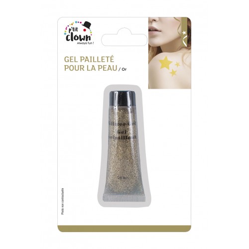 Glittery gel for skin - gold