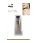 Glittery gel for skin - gold