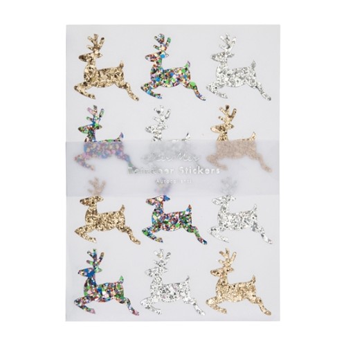 Glittering Reindeer Stickers