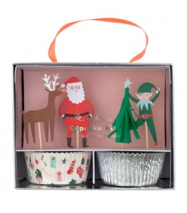 Kit for 24 Christmas cupcakes