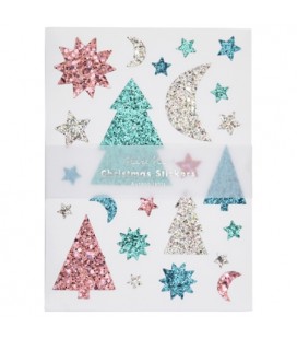 Glittery Christmas Icons Stickers