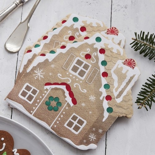 Gingerbread House shaped Napkins