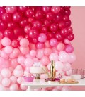 Luftballon-Wanddekorations-Kit Rosa schattiert