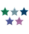 Large Colorful Metallic Star Plates