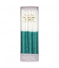 16 Bougies Vert Glitter