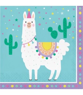 Serviettes Lama Party