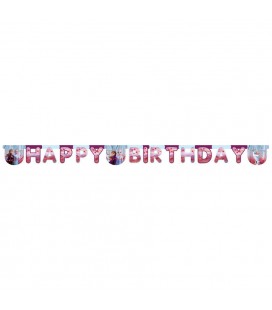 Banderole Happy Birthday La Reine des Neiges 2