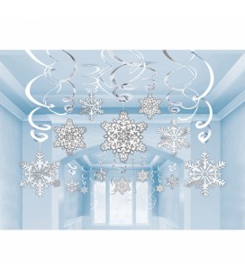 Schneeflocke-Wirbel-Dekorationen