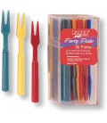 30 Colored Cocktail Forks