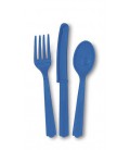 18 pïèces de Couverts Bleu Royal