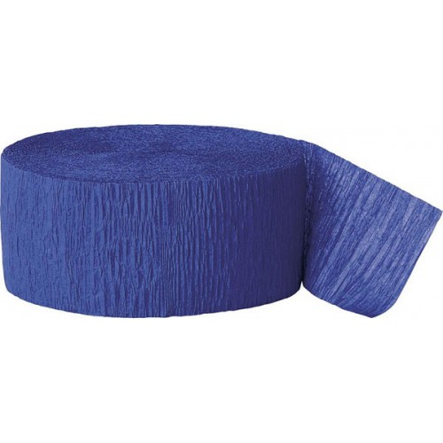 Royal Blue Crepe Streamer
