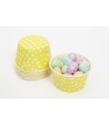 25 Yellow Polka Dots Candy Cups