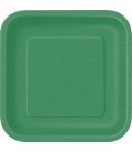 14 Green Dinner Plates