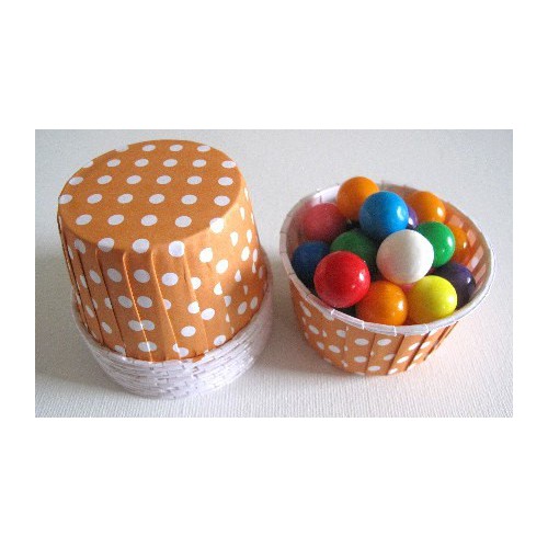 25 Candy Cups Orange 