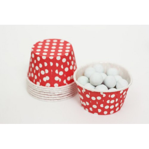 25 Red Polka Dots Candy Cups