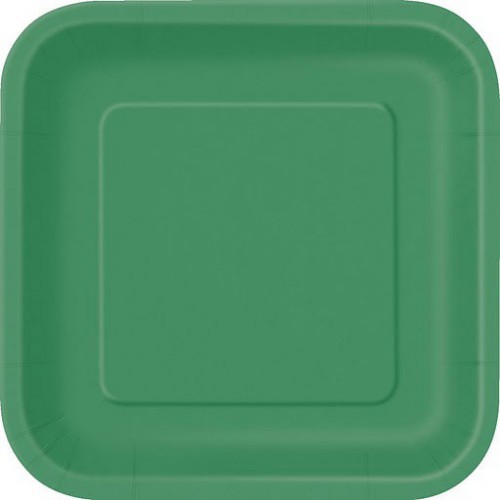 16 Petites Assiettes Vert