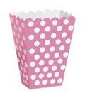 8 Magenta Polka Dots Treat Boxes