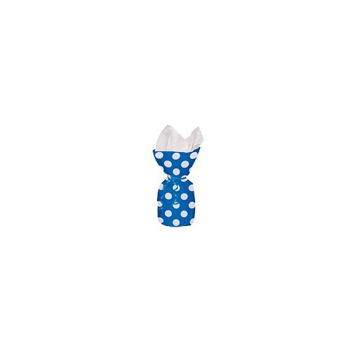 20 Royal Blue Polka Dots Cello Bags