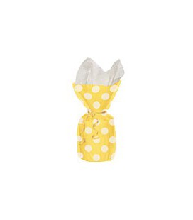 20 Yellow Polka Dots Cello Bags