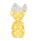20 Pochettes Cello à Pois Jaune