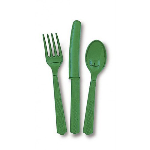 18 Green Cutlery