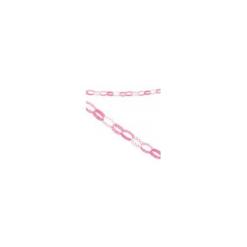 Magenta Polka Dot Paper Chain