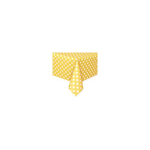 Yellow Polka Dots Tablecover