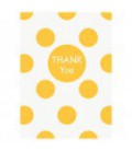 Yellow Polka Dots Thank You Cards
