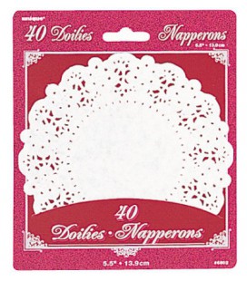 40 Doilies Deckchen 14cm