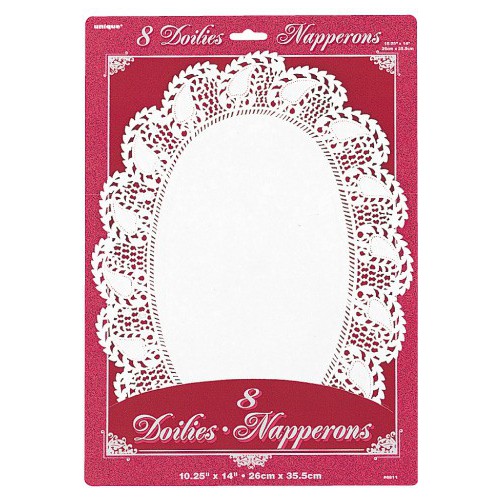 8 Doilies Ovales