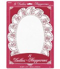 8 Doilies Ovales