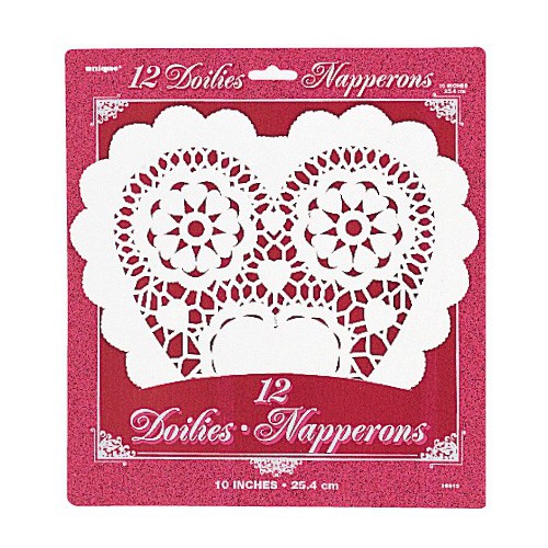 8 Heart Doilies