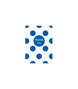 Royal Blue Polka Dots Thank You Cards
