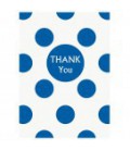 Royal Blue Polka Dots Thank You Cards