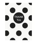 Black Polka Dots Thank You Cards