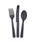 18 Black Cutlery