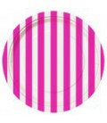 8 Magenta Stripe Small Plates